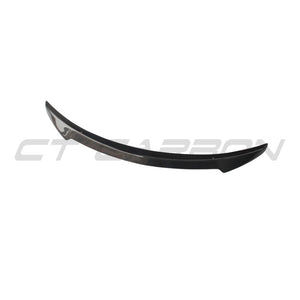 TESLA MODEL S 2013+ CARBON FIBRE SPOILER - V2-Spoiler-CT CARBON-CT Carbon - High-quality carbon fiber and gloss black aerodynamic parts for premium sports and luxury vehicles.