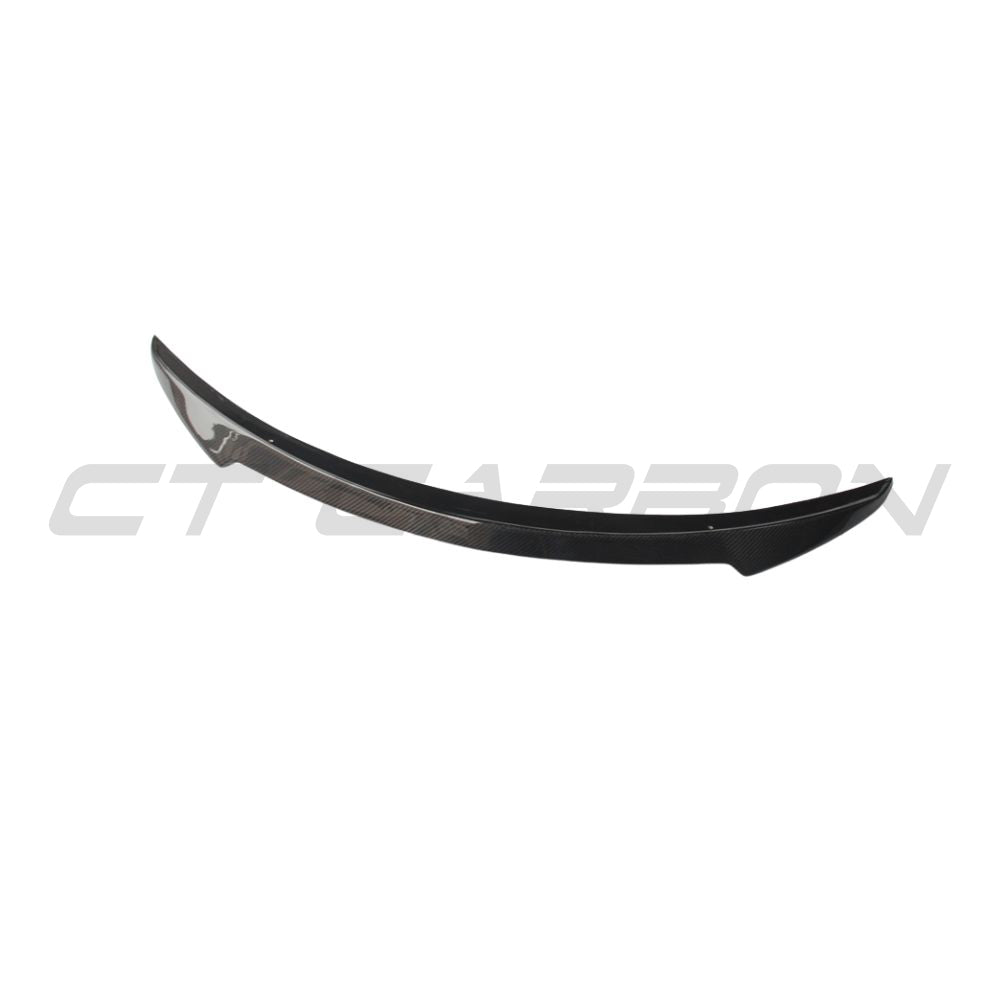 TESLA MODEL S 2013+ CARBON FIBRE SPOILER - V2-Spoiler-CT CARBON-CT Carbon - High-quality carbon fiber and gloss black aerodynamic parts for premium sports and luxury vehicles.