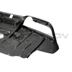 FERRARI F8 2019-2023 CARBON FIBRE DIFFUSER-Diffuser-CT CARBON-CT Carbon - High-quality carbon fiber and gloss black aerodynamic parts for premium sports and luxury vehicles.