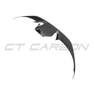 FERRARI F8 2019-2023 FRONT BUMPER CARBON FIBRE TRIM-Splitter-CT CARBON-CT Carbon - High-quality carbon fiber and gloss black aerodynamic parts for premium sports and luxury vehicles.