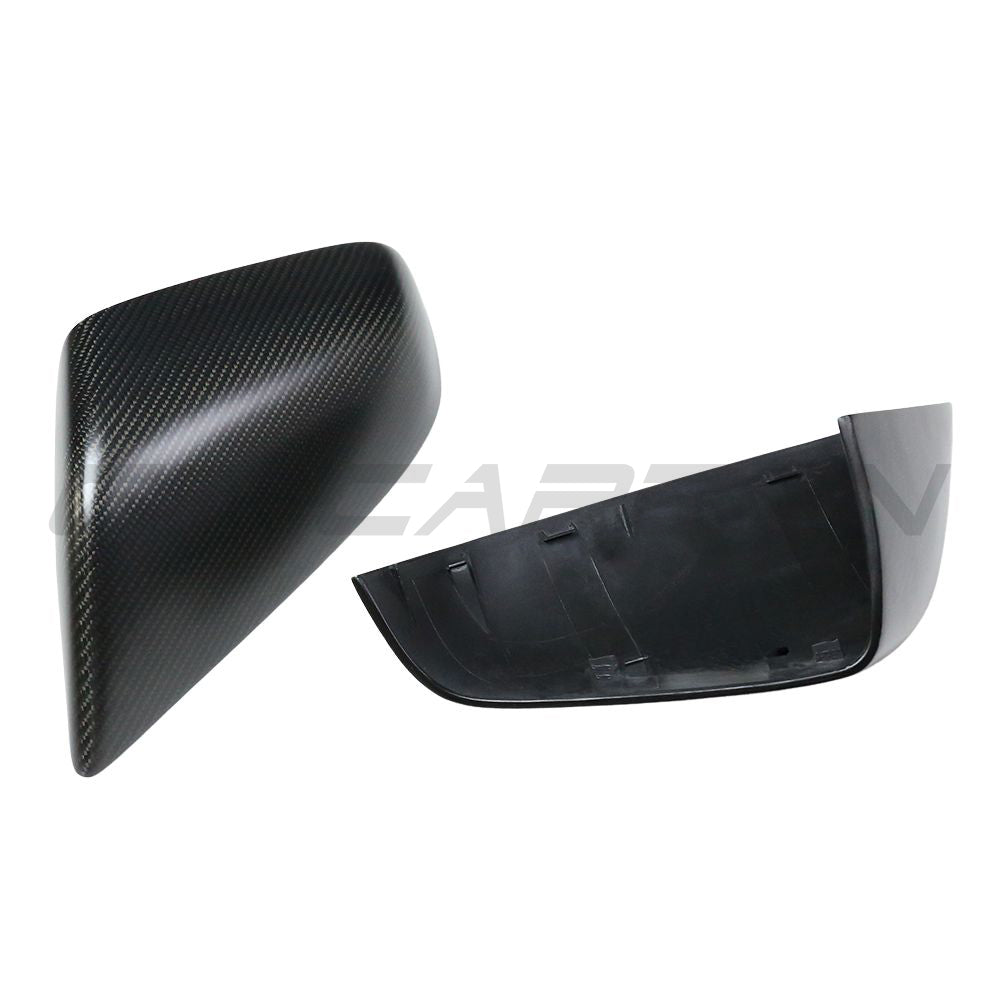 TESLA MODEL S 2013-2020 MATTE CARBON FIBRE MIRRORS-Accessories-CT CARBON-CT Carbon - High-quality carbon fiber and gloss black aerodynamic parts for premium sports and luxury vehicles.