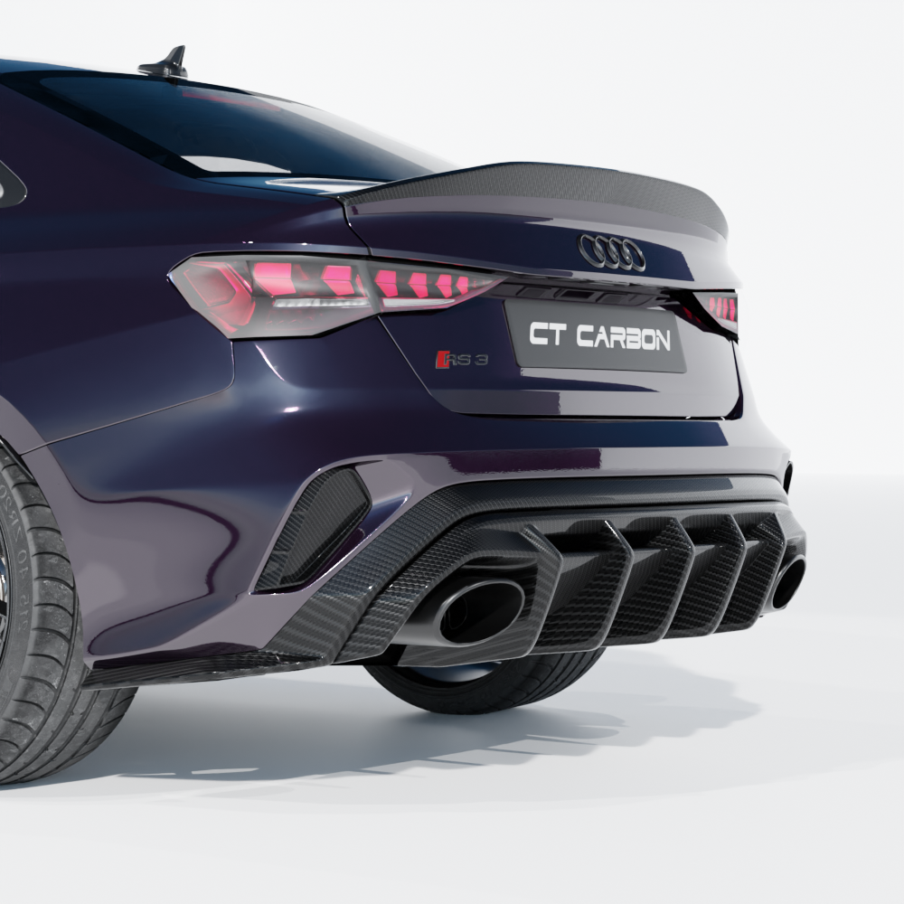 AUDI A3/S3/RS3 8Y 2022+ SALOON CARBON FIBRE SPOILER - CT DESIGN V2