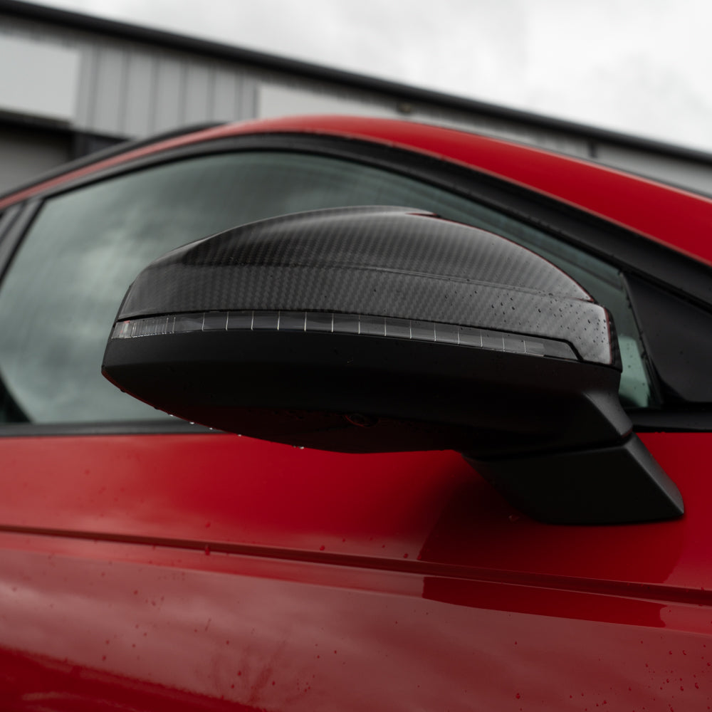 AUDI A4/S4/RS4/A5/S5/RS5 B9 2016-2025 PRE-PREG CARBON FIBRE MIRRORS - WITH LANE ASSIST