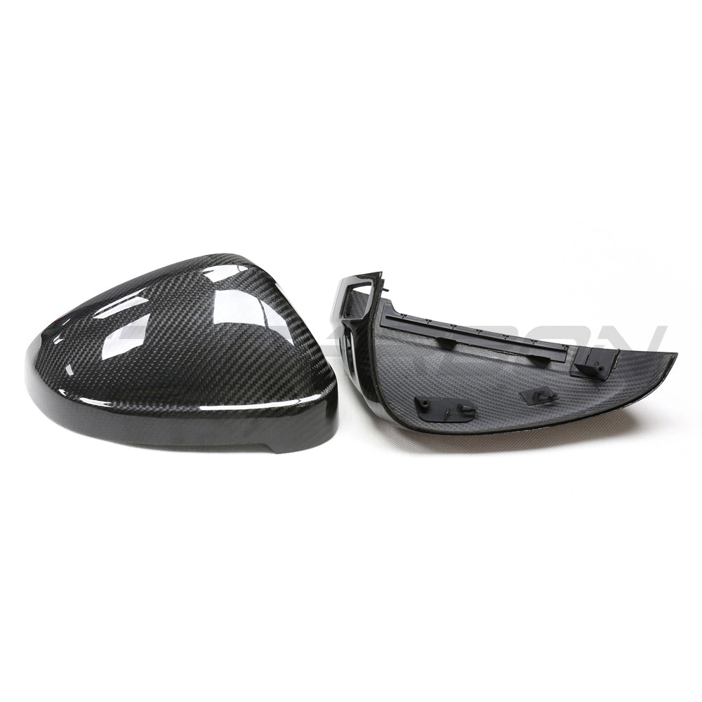 AUDI A4/S4/RS4/A5/S5/RS5 B9 2016-2025 PRE-PREG CARBON FIBRE MIRRORS - WITH LANE ASSIST