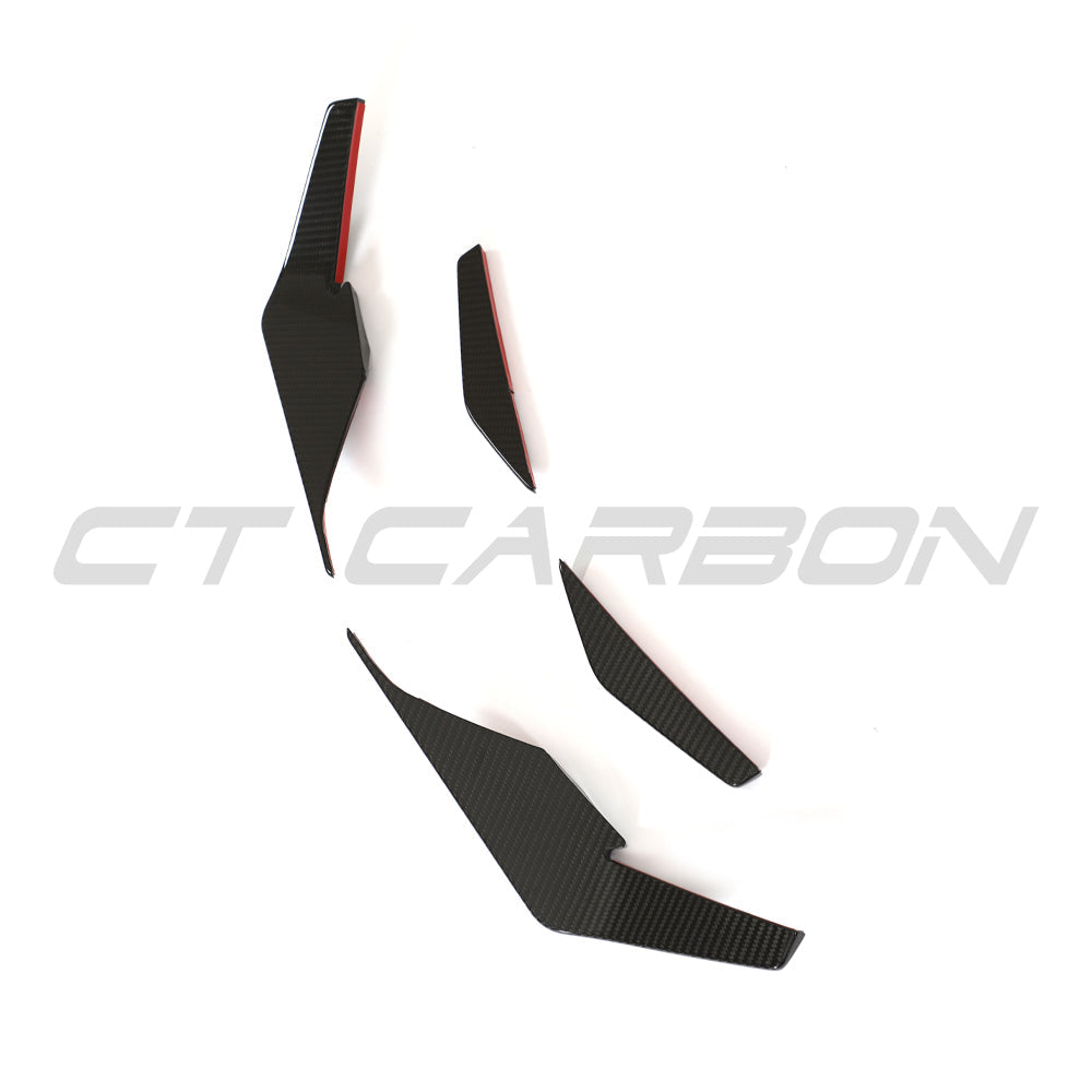 AUDI R8 V10 GEN 2.5 2020-2023 CARBON FIBRE FRONT CANARDS - V2