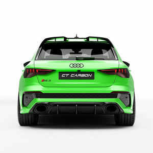 AUDI RS3 8Y 2022-2024 CARBON FIBRE REAR DIFFUSER V2 - CT DESIGN