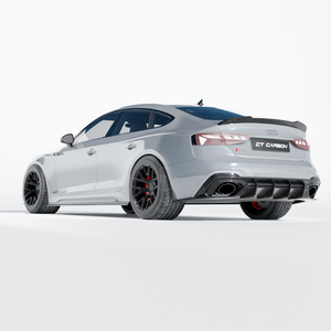 gray rs5 b9.5 carbon fibre diffuser