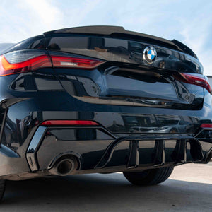 BMW G22/G23 4 SERIES 2020-2024 PRE LCI GLOSS BLACK ROUND TIP DIFFUSER