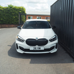 BLAK BY CT GRILLE BMW F40 1 SERIES GLOSS BLACK SINGLE SLAT GRILLE - BLAK BY CT CARBON