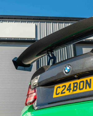 BMW F87 M2/M2C & F22 2 SERIES CARBON FIBRE SWAN NECK WING - V8 - CT DESIGN