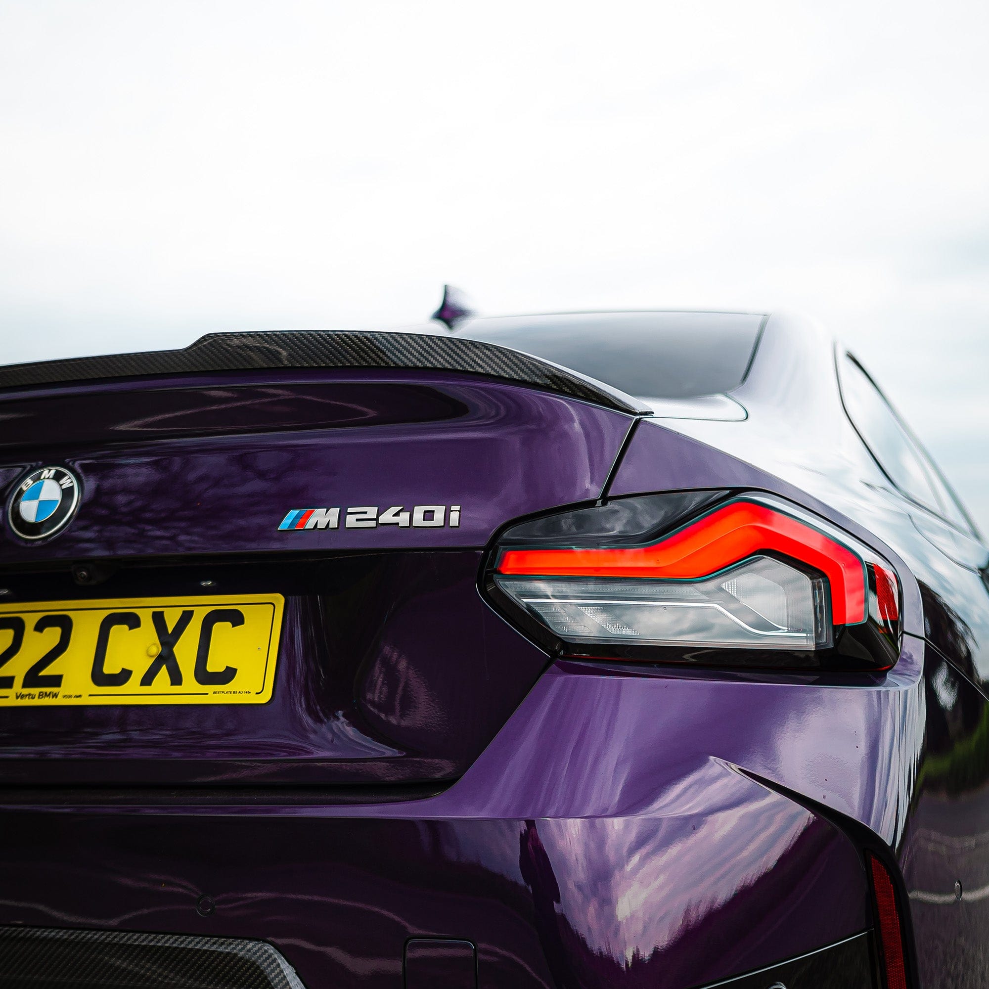 CT CARBON spoiler BMW G42 2 SERIES CARBON FIBRE SPOILER - V STYLE