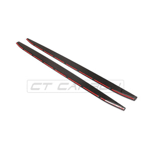 CT CARBON FULL KIT BMW M3 G80/G81 CARBON FIBRE SIDE SKIRT EXTENSIONS - CT DESIGN