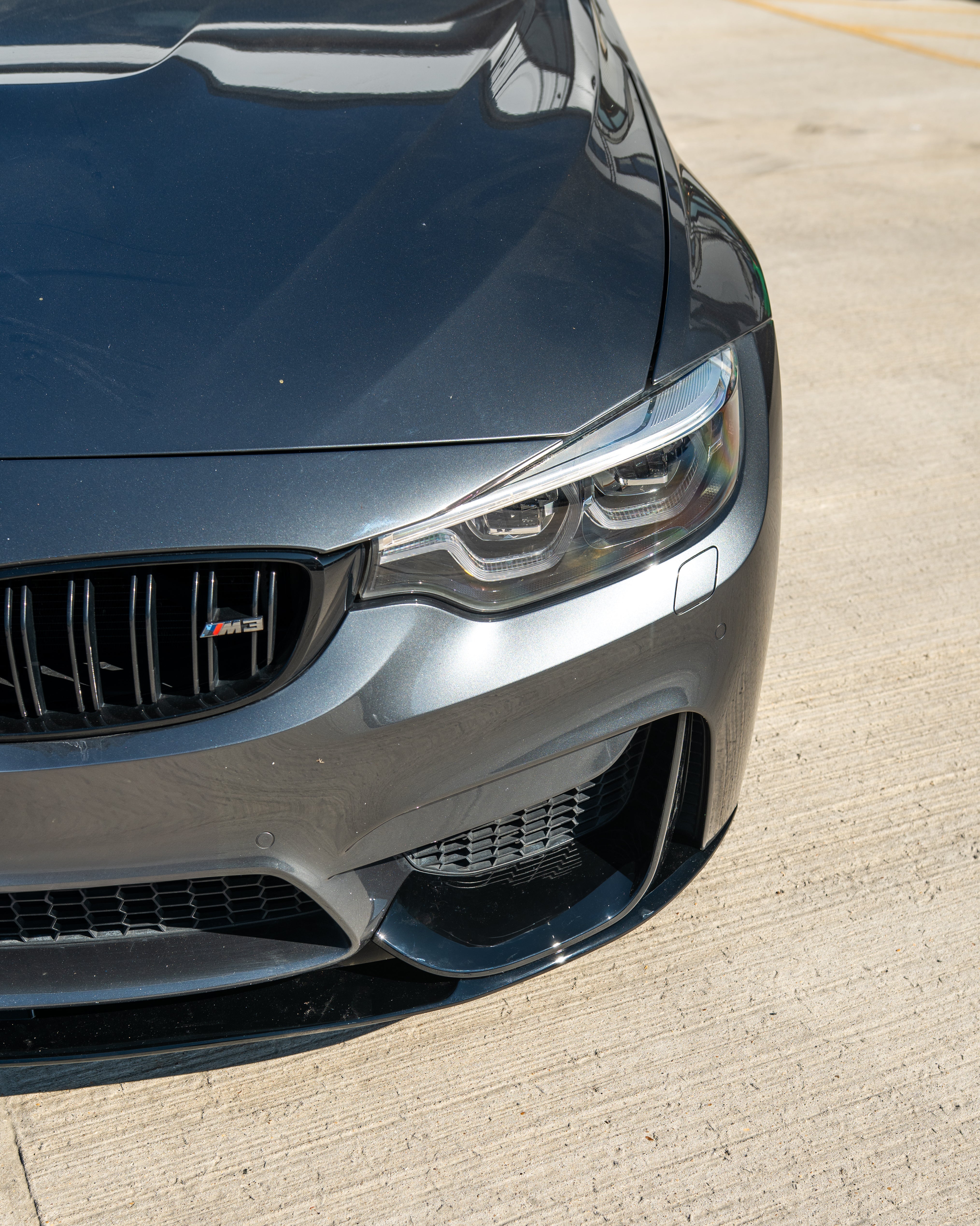 BMW M3/M4 (F80 F82 F83) GLOSS BLACK SPLITTER - MP STYLE