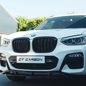 BMW X3 G01 2017-2020 FULL GLOSS BLACK KIT WITH TIPS