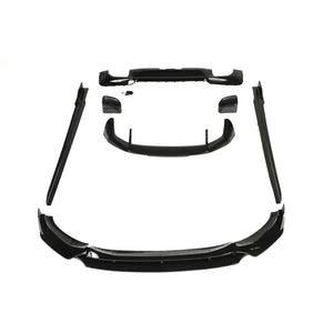 BMW X3 G01 2017-2020 FULL GLOSS BLACK KIT WITH TIPS