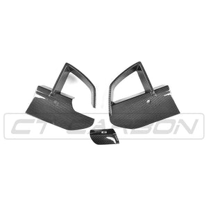 BLAK BY CT Vehicles & Parts BMW X3 G01 CARBON FIBRE FRONT BUMPER VENT TRIMS