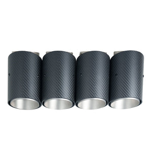 BMW G90 M5 & G99 M5 TOURING 2024+ CARBON FIBRE SLASH CUT EXHAUST TIPS - CHROME