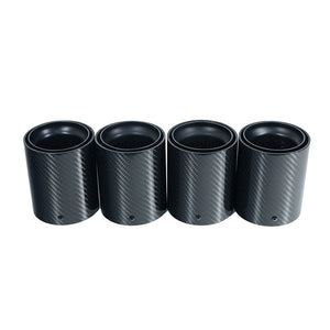 BMW F90/F92 M5 CARBON FIBRE EXHAUST TIPS - MATTE BLACK x4