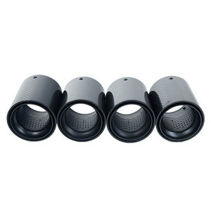 BMW F90/F92 M5 CARBON FIBRE EXHAUST TIPS - MATTE BLACK x4