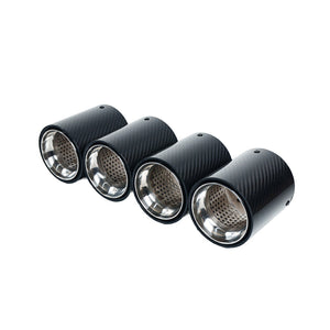 BMW F90/F92 M5/M8 CARBON FIBRE EXHAUST TIPS - CHROME x4