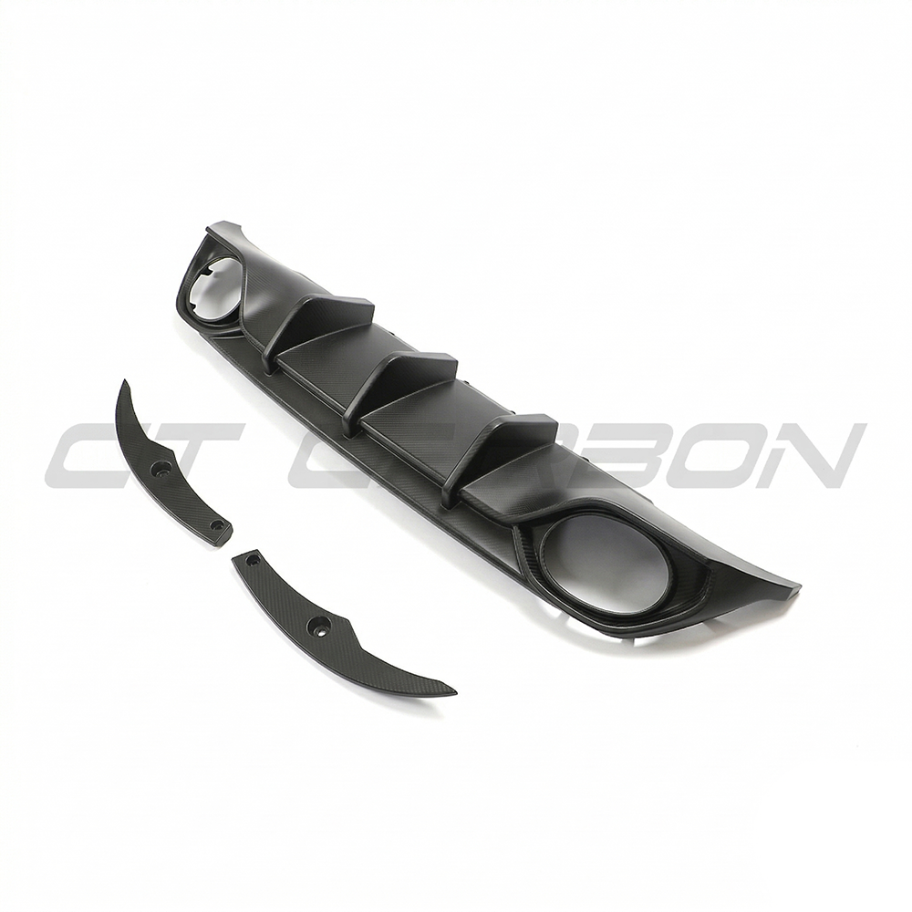 AUDI RS3 8Y 2022-2024 SPORTBACK MATTE CARBON FIBRE DIFFUSER - CT DESIGN