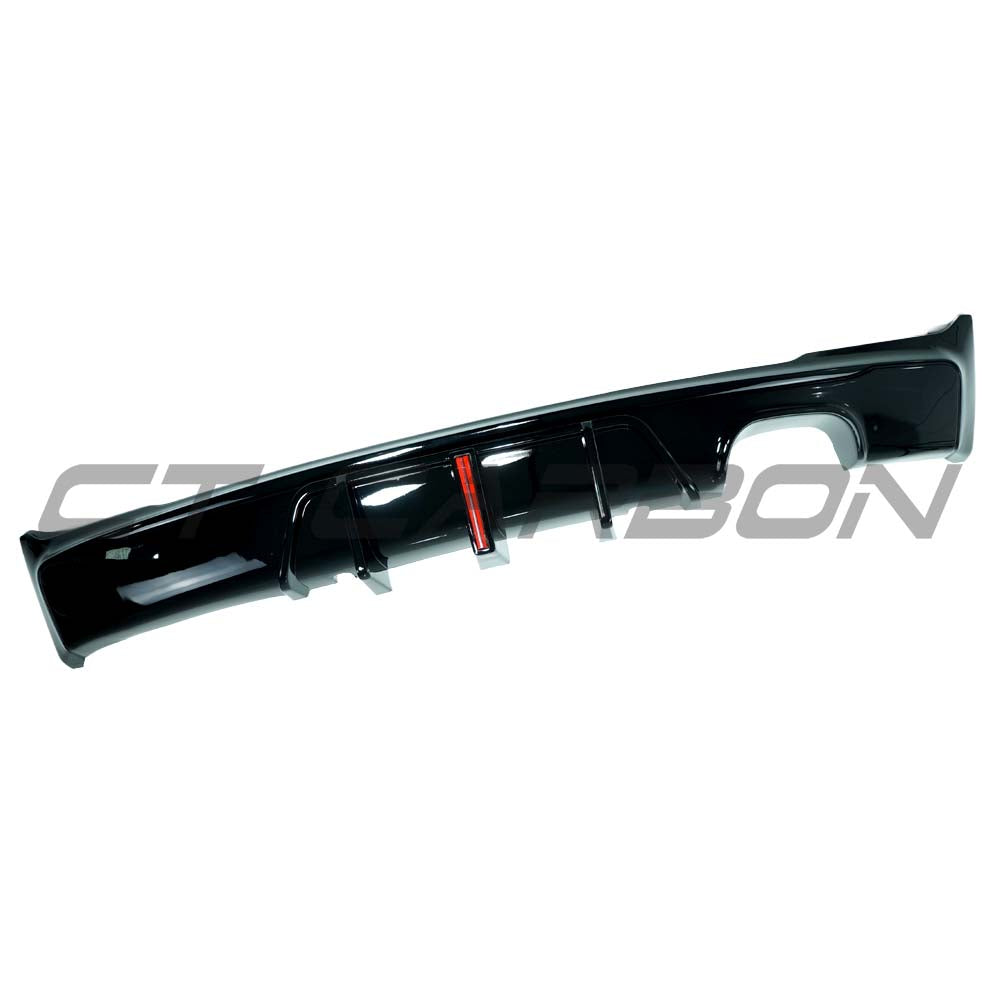 BMW F22/F23 2 SERIES 2014-2020 GLOSS BLACK LED TWIN LEFT DIFFUSER MP STYLE