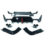 BMW 3 SERIES G20/G21 GLOSS BLACK LCI DIFFUSER (ROUND TIPS)
