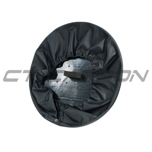 LAND ROVER DEFENDER L663 110 & 90 GLOSS BLACK SPARE WHEEL COVER - V2
