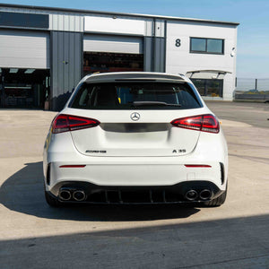 MERCEDES A-CLASS W177 2018-CURRENT GLOSS BLACK QUAD TIP DIFFUSER