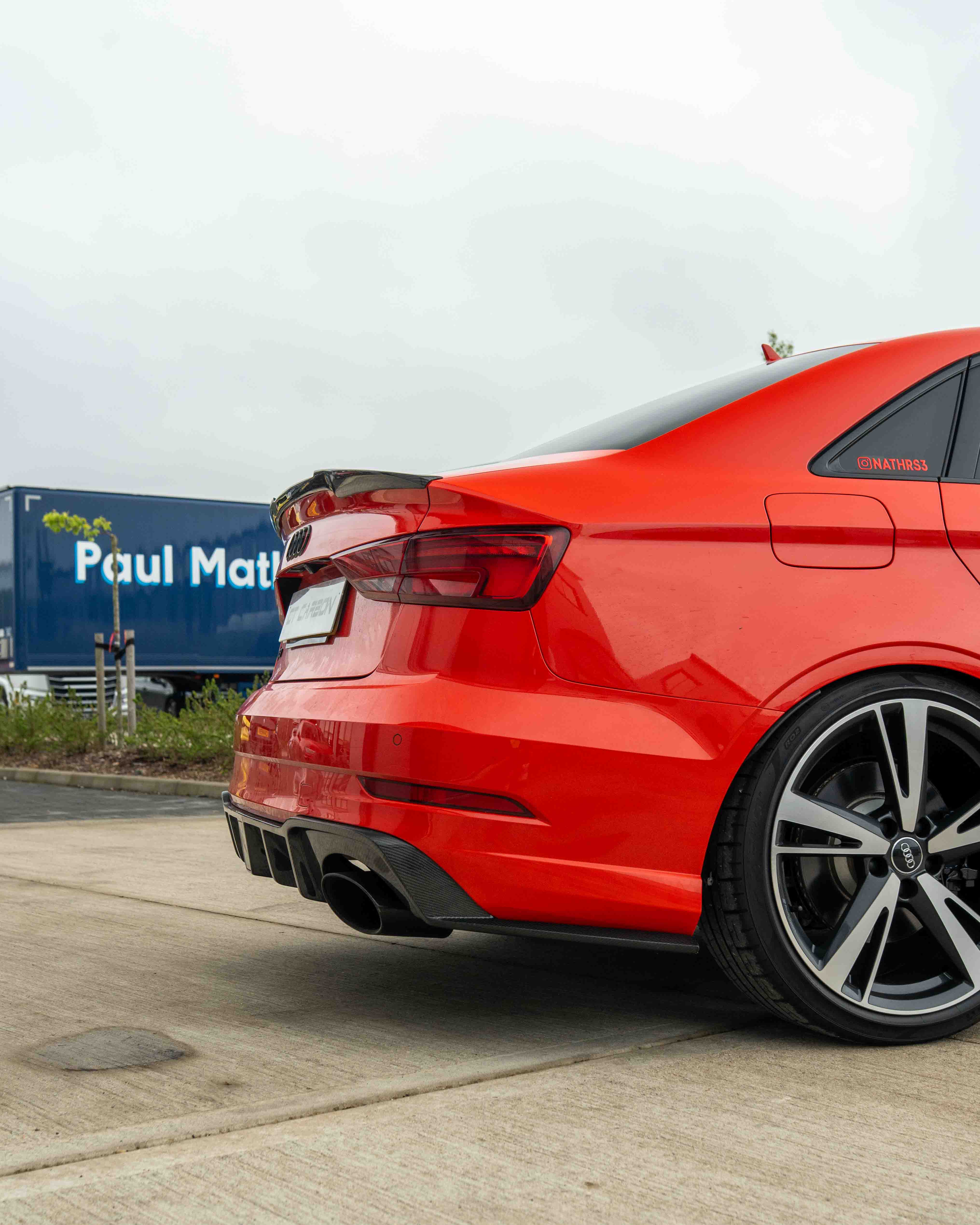 AUDI A3 S3 RS3 8V SALOON CARBON FIBRE SPOILER - V1