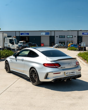 MERCEDES W205 C63 & C63S COUPE 2DR REAR BUMPER CARBON FIBRE CANARDS