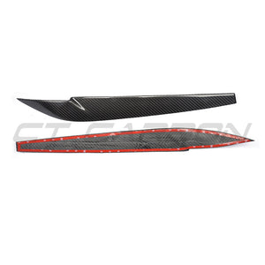 BMW F15/F16 X5/X6 2014-2018 CARBON FIBRE HEADLIGHT EYEBROWS-Accessories-CT CARBON-CT Carbon - High-quality carbon fiber and gloss black aerodynamic parts for premium sports and luxury vehicles.