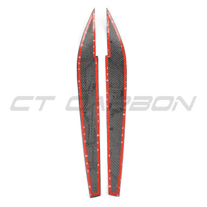 BMW F15/F16 X5/X6 2014-2018 CARBON FIBRE HEADLIGHT EYEBROWS-Accessories-CT CARBON-CT Carbon - High-quality carbon fiber and gloss black aerodynamic parts for premium sports and luxury vehicles.