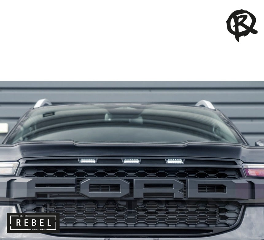 Ford Ranger T9 2023 Grill with White Lights - Wildtrak/XLT