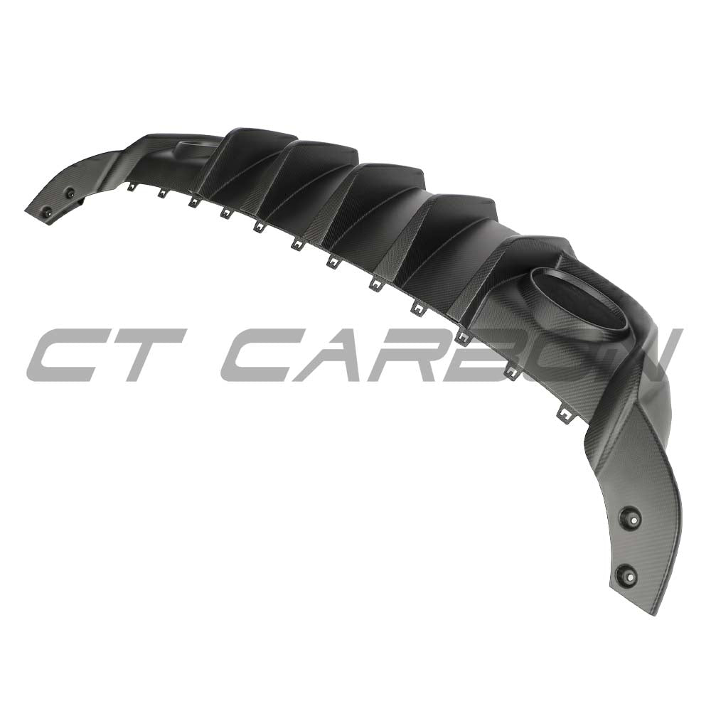 AUDI RS3 8Y SPORTBACK 2025+ MATTE CARBON FIBRE REAR DIFFUSER - CT DESIGN