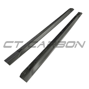 AUDI RS3 8Y 2022+ MATTE CARBON FIBRE SIDE SKIRTS - CT DESIGN V2