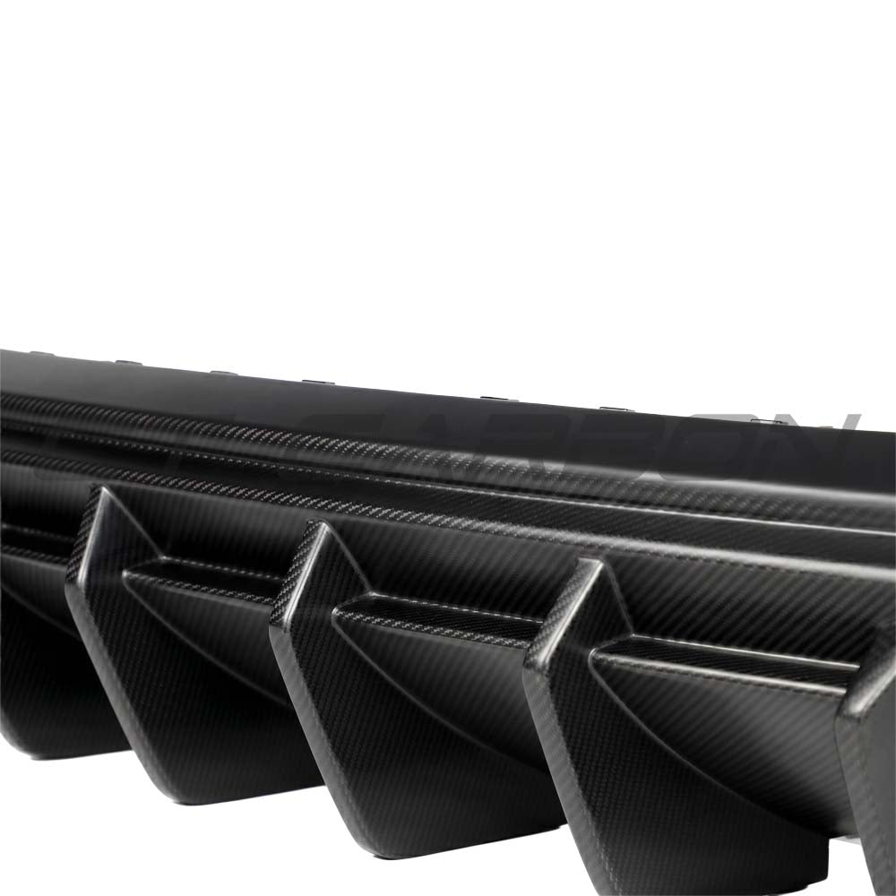 AUDI RS3 8Y SPORTBACK 2025+ MATTE CARBON FIBRE REAR DIFFUSER - CT DESIGN