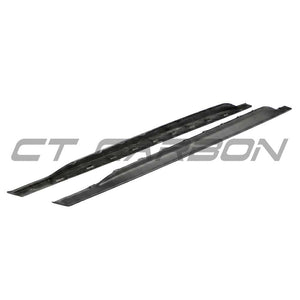 AUDI RS3 8Y 2022+ MATTE CARBON FIBRE SIDE SKIRTS - CT DESIGN V2