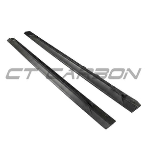 AUDI RS3 8Y 2022+ MATTE CARBON FIBRE SIDE SKIRTS - CT DESIGN V2