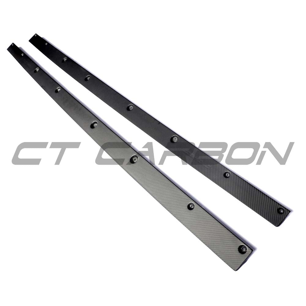 AUDI RS6/RS7 C8 2019+ MATTE CARBON FIBRE SIDE SKIRTS - CT DESIGN