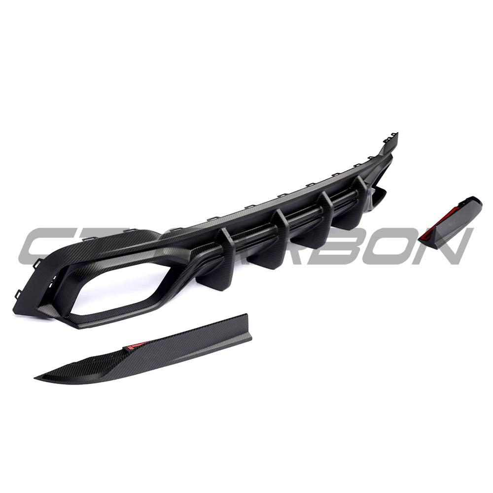 AUDI RS6/RS7 C8 2019+ MATTE CARBON FIBRE DIFFUSER - CT DESIGN