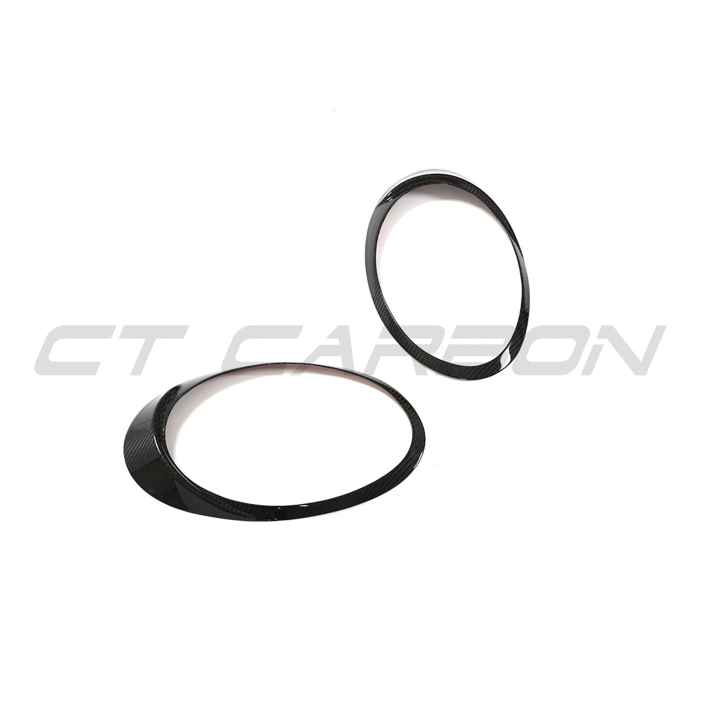 PORSCHE 991 911 2012-2021 CARBON FIBRE HEADLIGHT EYEBROWS-Accessories-CT CARBON-CT Carbon - High-quality carbon fiber and gloss black aerodynamic parts for premium sports and luxury vehicles.