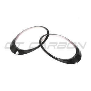 PORSCHE 991 911 2012-2021 CARBON FIBRE HEADLIGHT EYEBROWS-Accessories-CT CARBON-CT Carbon - High-quality carbon fiber and gloss black aerodynamic parts for premium sports and luxury vehicles.