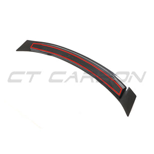 PORSCHE 911 991.2 GTS/CARRERA/ TARGA 2017-2019 CARBON FIBRE SPOILER-Spoiler-CT CARBON-CT Carbon - High-quality carbon fiber and gloss black aerodynamic parts for premium sports and luxury vehicles.