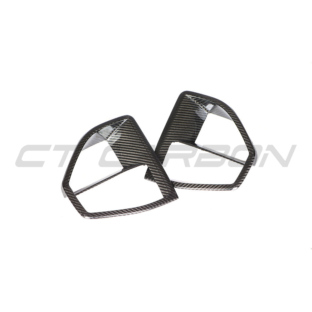 BMW G05 X5 2019-2023 CARBON FIBRE FRONT VENT ADD ON-Accessories-CT CARBON-CT Carbon - High-quality carbon fiber and gloss black aerodynamic parts for premium sports and luxury vehicles.