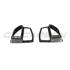 BMW G05 X5 2019-2023 CARBON FIBRE FRONT VENT ADD ON-Accessories-CT CARBON-CT Carbon - High-quality carbon fiber and gloss black aerodynamic parts for premium sports and luxury vehicles.