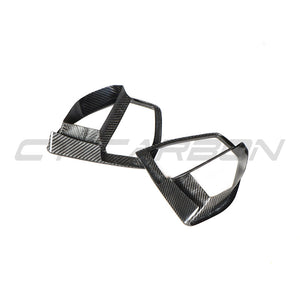 BMW G05 X5 2019-2023 CARBON FIBRE FRONT VENT ADD ON-Accessories-CT CARBON-CT Carbon - High-quality carbon fiber and gloss black aerodynamic parts for premium sports and luxury vehicles.
