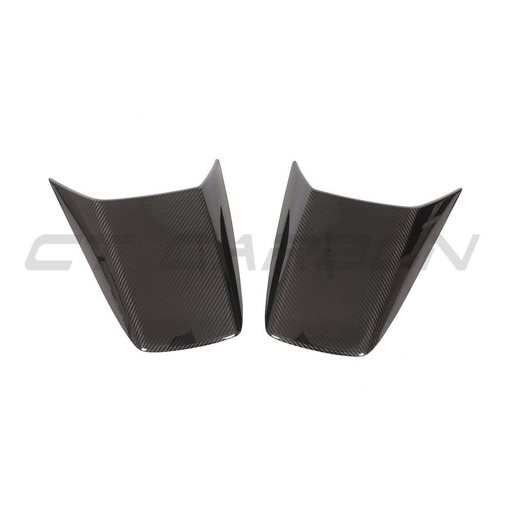 PORSCHE 911 991.2 GT3 2017-2021 CARBON FIBRE REAR SCOOP COVERS-Accessories-CT CARBON-CT Carbon - High-quality carbon fiber and gloss black aerodynamic parts for premium sports and luxury vehicles.