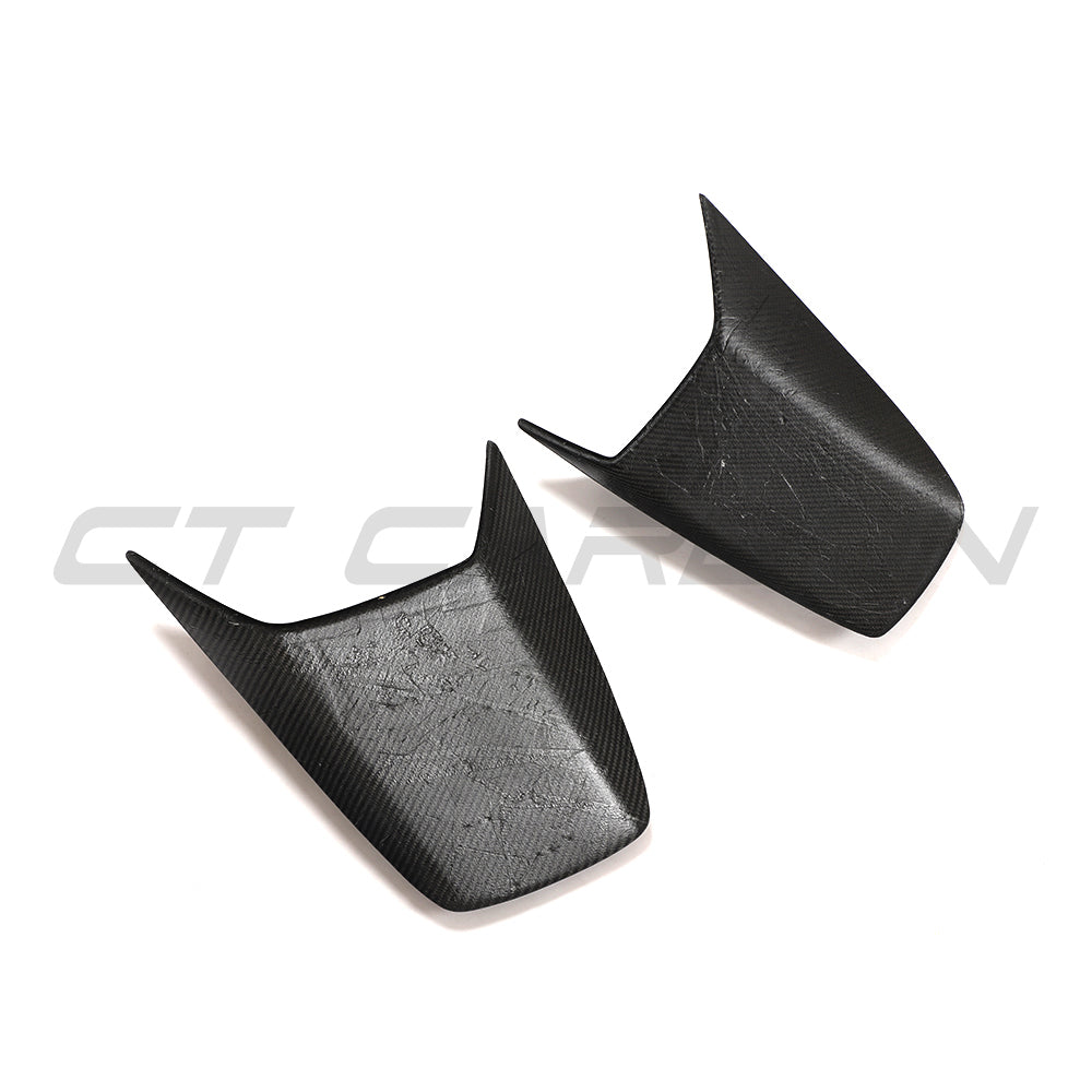 PORSCHE 911 991.2 GT3 2017-2021 CARBON FIBRE REAR SCOOP COVERS-Accessories-CT CARBON-CT Carbon - High-quality carbon fiber and gloss black aerodynamic parts for premium sports and luxury vehicles.