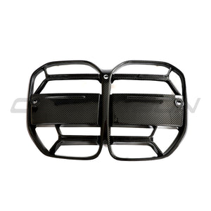 BMW 4 SERIES 2020+ G22/G23 CARBON FIBRE CSL GRILLE - WITHOUT ACC